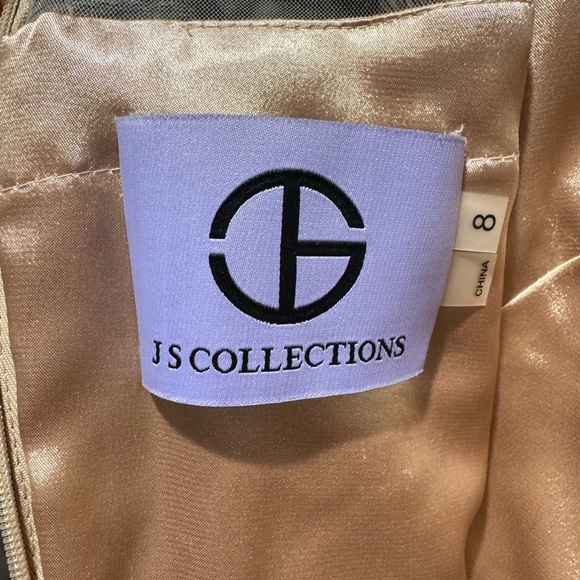 JS Collections Floral Patterned Dress with Short Sleeves - Picture 5 of 5